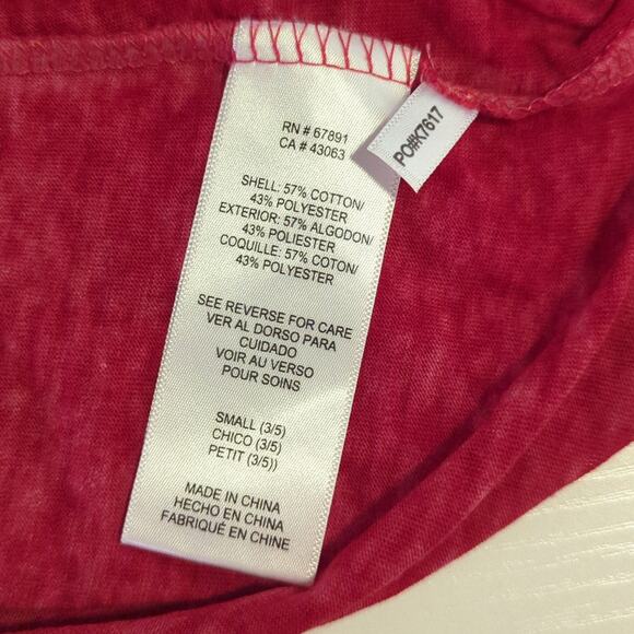 Juniors by GEN_2 Hoosiers Top IU Indiana University Woman's Small 3/5 Red White - Picture 9 of 12